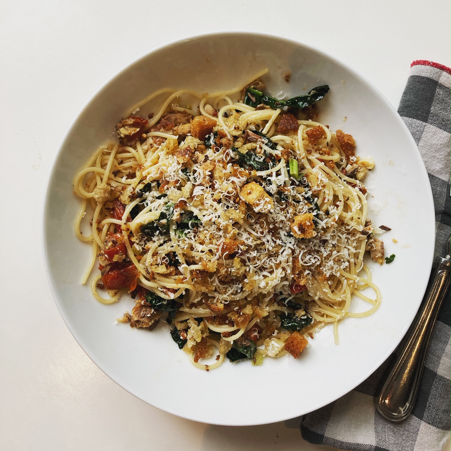 #101pastas 024: Spaghettini with sardines and oven-dried tomatoes | Herd Gastronomy
